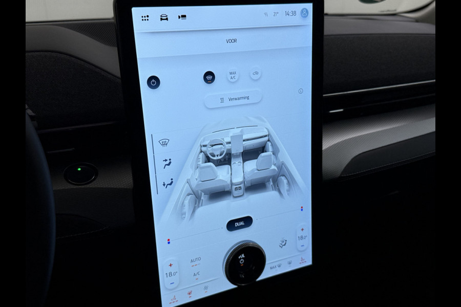 Ford Mustang Mach-E RWD 75kWh Panoramadak 360°Camera Adap.Cruise B&O®-Hifi Leder+Memory SOH 93% Stoel+Stuurverwarming Elek.Stoelen Navi Pdc Keyless Android Auto Apple Carplay Elek.Achterklep Lmv 18" DAB Bluetooth Led 1e Eigenaar Dealeronderhouden Origineel Nederlandse Auto