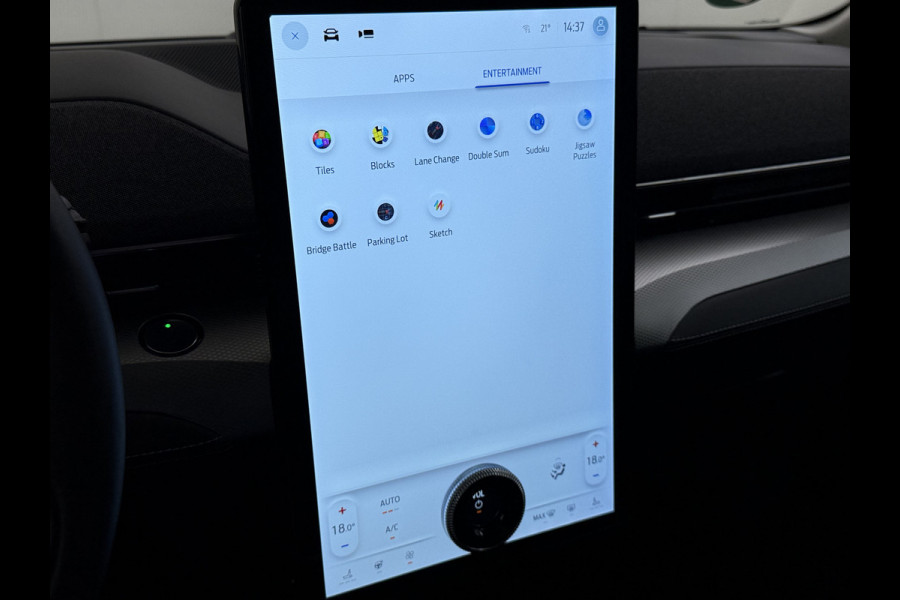 Ford Mustang Mach-E RWD 75kWh Panoramadak 360°Camera Adap.Cruise B&O®-Hifi Leder+Memory SOH 93% Stoel+Stuurverwarming Elek.Stoelen Navi Pdc Keyless Android Auto Apple Carplay Elek.Achterklep Lmv 18" DAB Bluetooth Led 1e Eigenaar Dealeronderhouden Origineel Nederlandse Auto