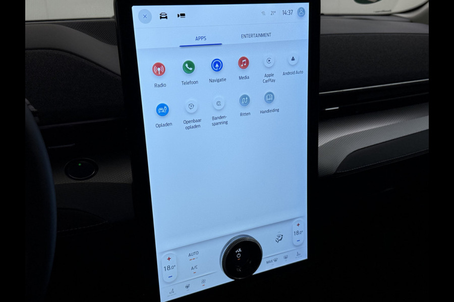 Ford Mustang Mach-E RWD 75kWh Panoramadak 360°Camera Adap.Cruise B&O®-Hifi Leder+Memory SOH 93% Stoel+Stuurverwarming Elek.Stoelen Navi Pdc Keyless Android Auto Apple Carplay Elek.Achterklep Lmv 18" DAB Bluetooth Led 1e Eigenaar Dealeronderhouden Origineel Nederlandse Auto