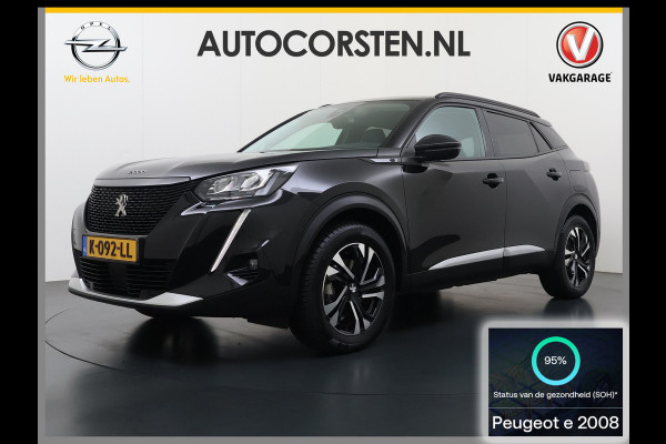 Peugeot e-2008 EV Blue Allure 50kWh SOH 95% 3D-Navi 360°Camera Apple Carplay Android Auto Ecc Cruise Control Regen-Lichtsensor Privacy Glas Lmv Led Isofix Bluetooth Lane Assist USB Origineel Nederlandse Auto