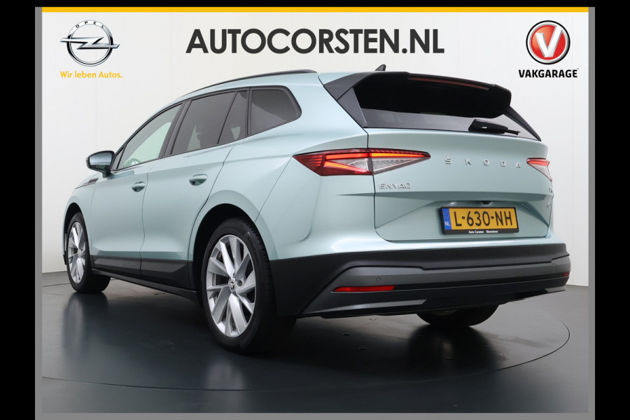 Škoda ENYAQ iV 60 First Edition SOH 92% 3-Zone Ecc Adap.Cruise Stoel+Stuurverwarming Elek.Stoel+Memory Camera Apple Camera Android Auto Navi Pd Keyless advanced Led Matrix Blind Spot Warning Lmv Privacy Glas Lane Assist DAB P-Assist GSM Draadloos laden Dealeronderhouden Origineel Nederlandse Auto