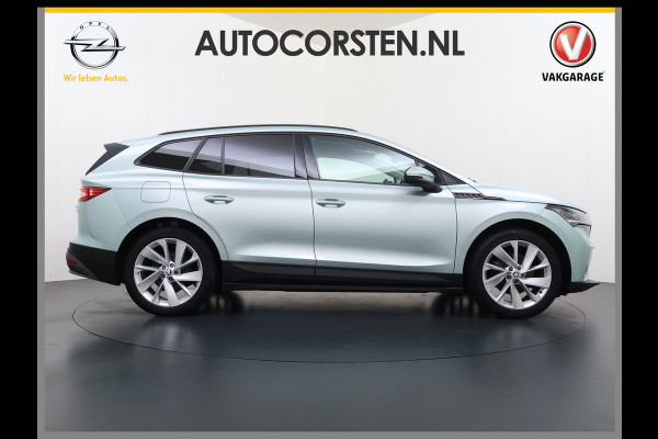 Škoda ENYAQ iV 60 First Edition SOH 92% 3-Zone Ecc Adap.Cruise Stoel+Stuurverwarming Elek.Stoel+Memory Camera Apple Camera Android Auto Navi Pd Keyless advanced Led Matrix Blind Spot Warning Lmv Privacy Glas Lane Assist DAB P-Assist GSM Draadloos laden Dealeronderhouden Origineel Nederlandse Auto