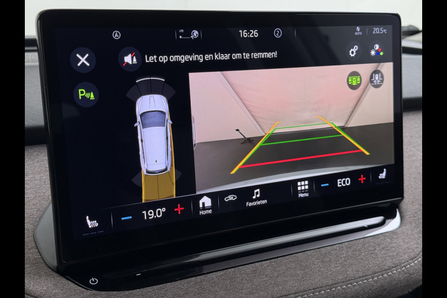 Škoda ENYAQ iV 60 First Edition SOH 92% 3-Zone Ecc Adap.Cruise Stoel+Stuurverwarming Elek.Stoel+Memory Camera Apple Camera Android Auto Navi Pd Keyless advanced Led Matrix Blind Spot Warning Lmv Privacy Glas Lane Assist DAB P-Assist GSM Draadloos laden Dealeronderhouden Origineel Nederlandse Auto