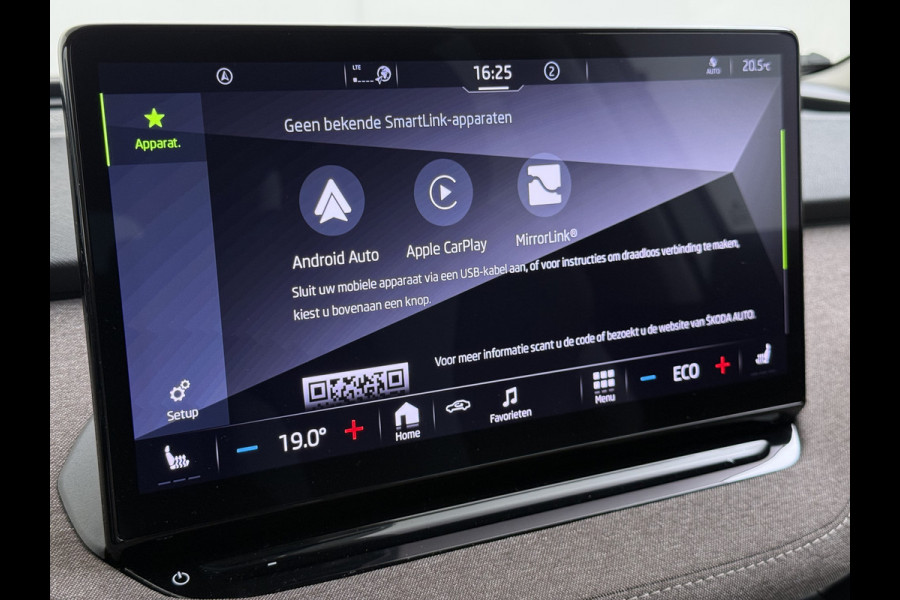 Škoda ENYAQ iV 60 First Edition SOH 92% 3-Zone Ecc Adap.Cruise Stoel+Stuurverwarming Elek.Stoel+Memory Camera Apple Camera Android Auto Navi Pd Keyless advanced Led Matrix Blind Spot Warning Lmv Privacy Glas Lane Assist DAB P-Assist GSM Draadloos laden Dealeronderhouden Origineel Nederlandse Auto