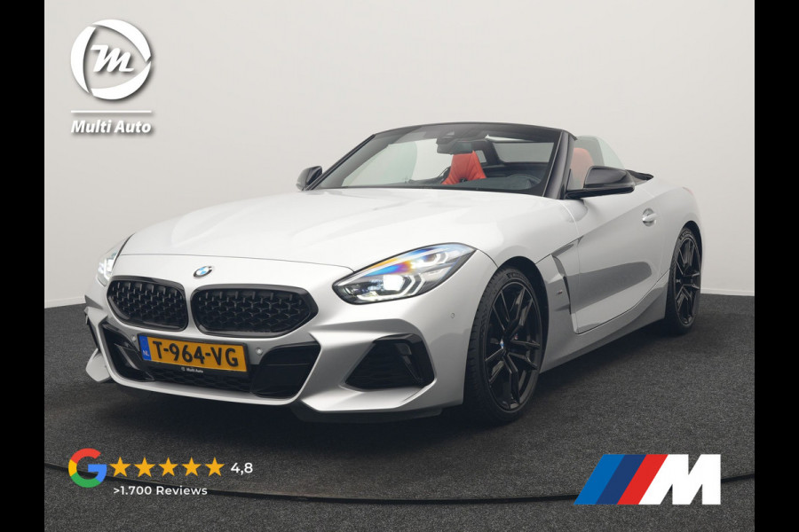 BMW Z4 Roadster M40i M Sport 340pk Dealer O.H. | Adaptive Cruise | Camera | Harman / Kardon | Lederen Sportstoelen Memory & Verwarmd | Adaptief Onderstel | Sfeerverlichting | Stuur Verwarmd | 19"L.M | Apple Carplay | Virtual | Navigatie |