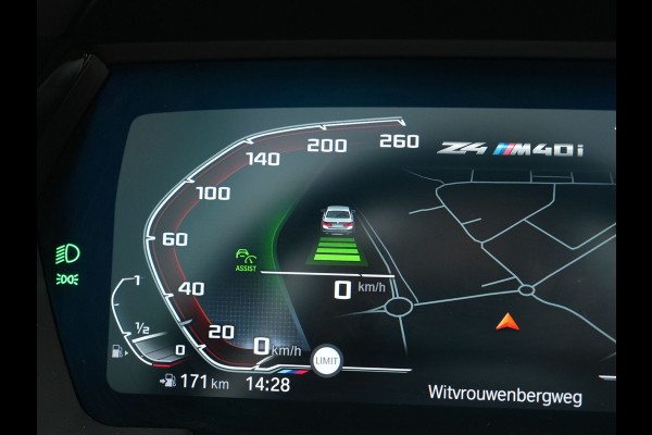 BMW Z4 Roadster M40i M Sport 340pk Dealer O.H. | Adaptive Cruise | Camera | Harman / Kardon | Lederen Sportstoelen Memory & Verwarmd | Adaptief Onderstel | Sfeerverlichting | Stuur Verwarmd | 19"L.M | Apple Carplay | Virtual | Navigatie |