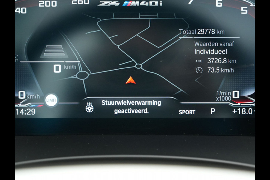 BMW Z4 Roadster M40i M Sport 340pk Dealer O.H. | Adaptive Cruise | Camera | Harman / Kardon | Lederen Sportstoelen Memory & Verwarmd | Adaptief Onderstel | Sfeerverlichting | Stuur Verwarmd | 19"L.M | Apple Carplay | Virtual | Navigatie |