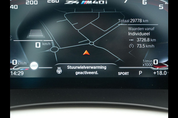BMW Z4 Roadster M40i M Sport 340pk Dealer O.H. | Adaptive Cruise | Camera | Harman / Kardon | Lederen Sportstoelen Memory & Verwarmd | Adaptief Onderstel | Sfeerverlichting | Stuur Verwarmd | 19"L.M | Apple Carplay | Virtual | Navigatie |