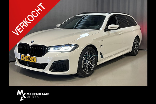BMW 5 Serie Touring 530e High Executive M Sport 18"/Panoramadak/Laser LED/Adaptief onderstel/Head-up/Keyless/Stoelverwarming/Adaptieve cruise/Dodehoek/Camera/Apple Carplay & Android Auto/HiFi
