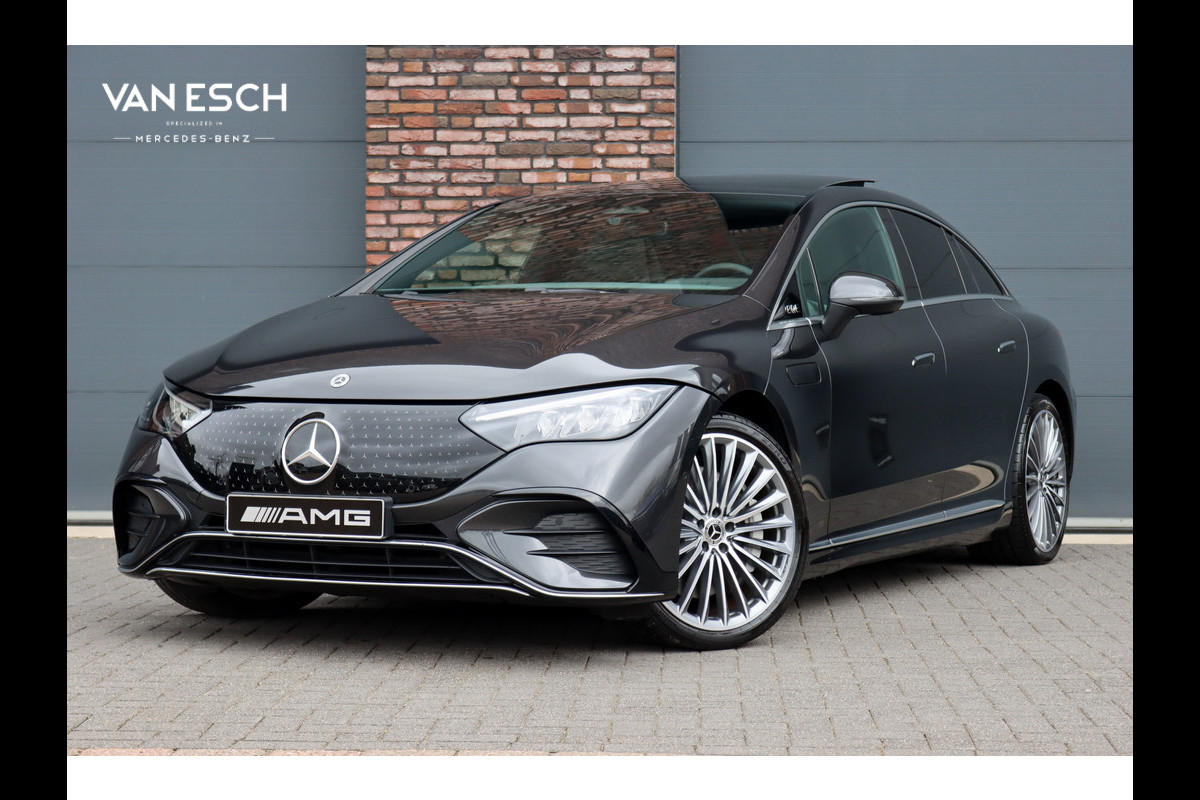 Mercedes-Benz EQE 300 AMG Line 90 kWh | Airmatic | Distronic | Panoramadak | Warmtepomp | Memory | Keyless Go | Camera | Dodehoekassistent | High Perf. LED |