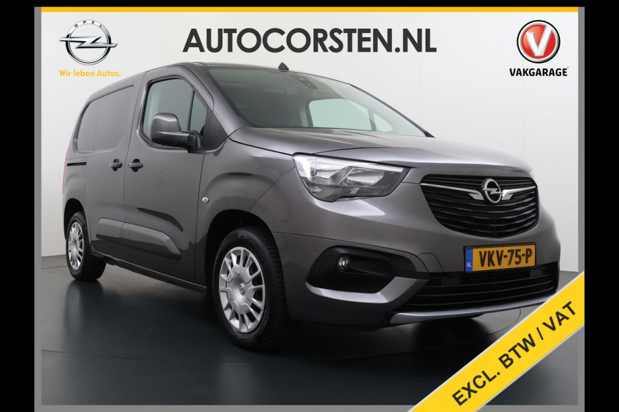 Opel Combo 1.5D 102PK L1H1 Koelkast+Inbouwladen Airco Navi Stoelverwarming Apple Carplay Android Auto Cruise Control DAB Bluetooth Pdc Euro 6 Achterklep Schuifdeur Wandbetimmering Betonplex Vloer 1e Eigenaar Dealeronderhouden Origineel Nederlandse Auto