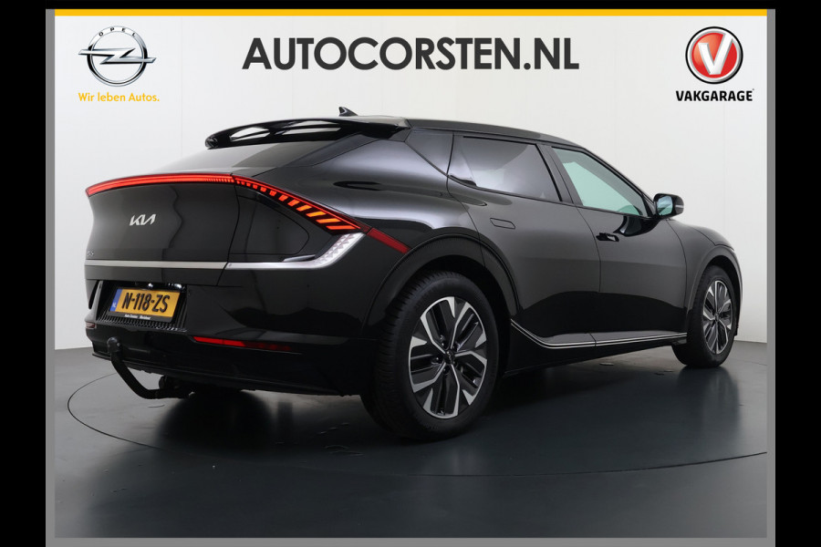 Kia Ev6 Plus 77.4kWh SOH 100% Trekhaak Adap.Cruise Warmtepomp Leder+Ventilatie+Verwarming Meridian®-Surround Verwarmd Stuur+Achterbank N Stoel-Memory Elek.Achterklep Privacy Glas USB Bluetooth DAB ESP Lane Assist 1.600KG Trekgewicht Dealeronderhouden