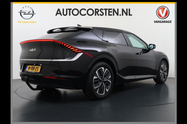 Kia Ev6 Plus 77.4kWh SOH 100% Trekhaak Adap.Cruise Warmtepomp Leder+Ventilatie+Verwarming Meridian®-Surround Verwarmd Stuur+Achterbank N Stoel-Memory Elek.Achterklep Privacy Glas USB Bluetooth DAB ESP Lane Assist 1.600KG Trekgewicht Dealeronderhouden