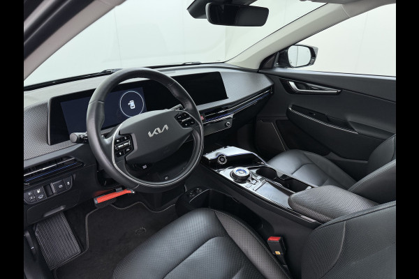 Kia Ev6 Plus 77.4kWh SOH 100% Trekhaak Adap.Cruise Warmtepomp Leder+Ventilatie+Verwarming Meridian®-Surround Verwarmd Stuur+Achterbank N Stoel-Memory Elek.Achterklep Privacy Glas USB Bluetooth DAB ESP Lane Assist 1.600KG Trekgewicht Dealeronderhouden