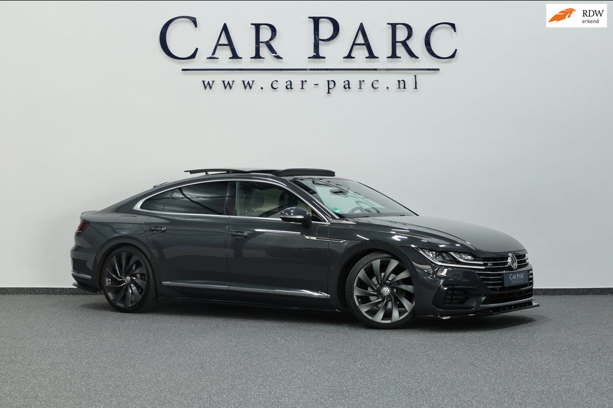 Volkswagen Arteon 2.0 TSI 3x R-line MAXTON/VIRTUAL/SFEER/PANO/HAF LEER+ALCANTARA+MASSAGE/KEYLESS/20"/CAM/LINE/ACC/12 MDN GARANTIE!
