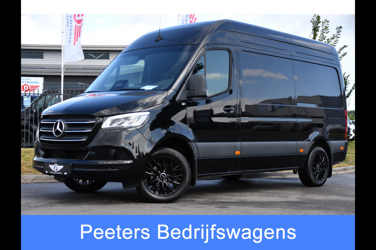 Mercedes-Benz Sprinter 319 1.9 CDI L2H2 Pro Black Edition FACELIFT! Adaptieve Cruise, luchtvering, Camera, LED, 10,5'' Mbux, Standkachel, Stoelverwarming, Sensoren, Uniek!