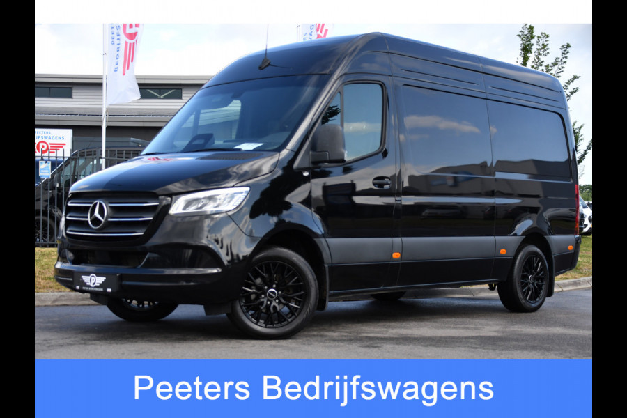Mercedes-Benz Sprinter 319 1.9 CDI L2H2 Pro Black Edition FACELIFT! Adaptieve Cruise, luchtvering, Camera, LED, 10,5'' Mbux, Standkachel, Stoelverwarming, Sensoren, Uniek!