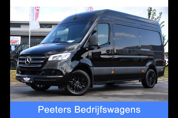 Mercedes-Benz Sprinter 319 1.9 CDI L2H2 Pro Black Edition FACELIFT! Adaptieve Cruise, luchtvering, Camera, LED, 10,5'' Mbux, Standkachel, Stoelverwarming, Sensoren, Uniek!
