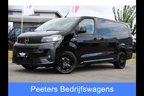 Opel Vivaro 2.2 BlueHDI L3 DC Black Edition FULL OPTIONS! Adaptieve Cruise, Camera, Virtual, 2 x Schuifdeur, Leder, Stuur/Stoel verwarming, 180pk, Automaat, LED, Uniek!
