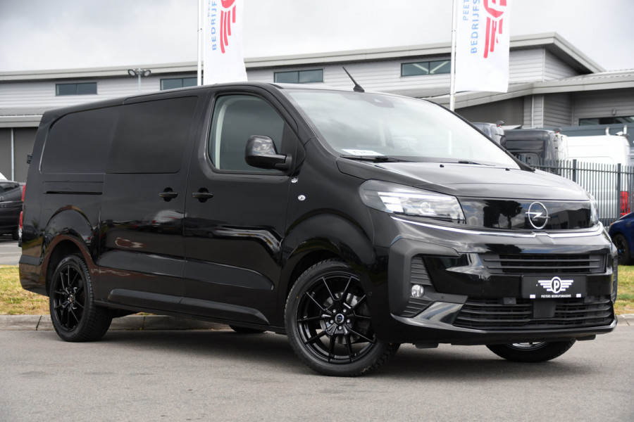Opel Vivaro 2.2 BlueHDI L3 DC Black Edition FULL OPTIONS! Adaptieve Cruise, Camera, Virtual, 2 x Schuifdeur, Leder, Stuur/Stoel verwarming, 180pk, Automaat, LED, Uniek!