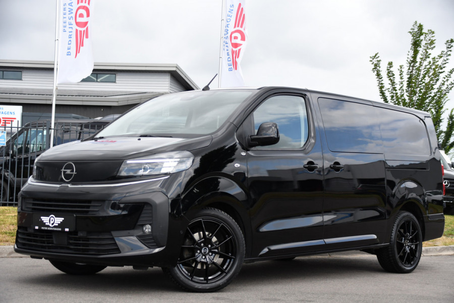 Opel Vivaro 2.2 BlueHDI L3 DC Black Edition FULL OPTIONS! Adaptieve Cruise, Camera, Virtual, 2 x Schuifdeur, Leder, Stuur/Stoel verwarming, 180pk, Automaat, LED, Uniek!