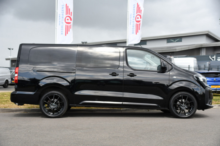 Opel Vivaro 2.2 BlueHDI L3 DC Black Edition FULL OPTIONS! Adaptieve Cruise, Camera, Virtual, 2 x Schuifdeur, Leder, Stuur/Stoel verwarming, 180pk, Automaat, LED, Uniek!