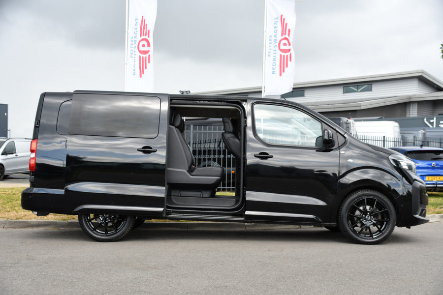Opel Vivaro 2.2 BlueHDI L3 DC Black Edition FULL OPTIONS! Adaptieve Cruise, Camera, Virtual, 2 x Schuifdeur, Leder, Stuur/Stoel verwarming, 180pk, Automaat, LED, Uniek!