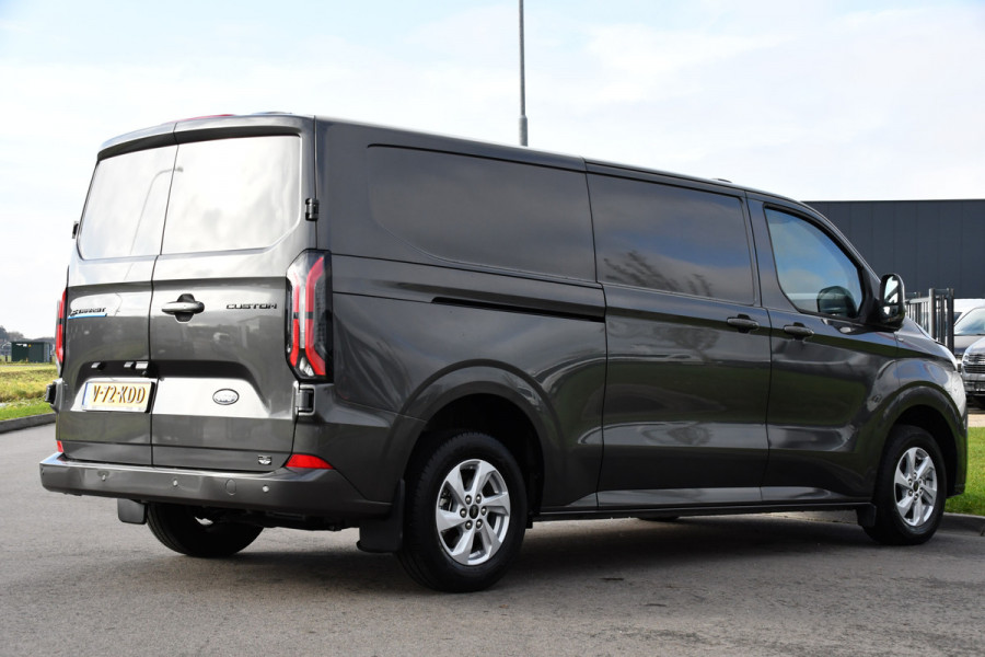 Ford E-Transit Custom 340 L2H1 Limited 65 kWh Virtual, Adaptieve Cruise, Camera, Carplay, Stoelverwarming, LED, 218pk, NAVI, Uniek!
