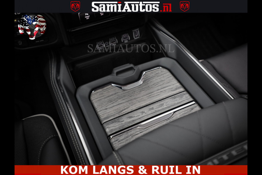 Dodge Ram Limited Night High Output 540HP 706Nm | Massage + Full Option | De Meest Luxe en Volle Pick-Up in zijn Klasse | Comfortabele Dubbele Cabine met Royale 5 Zitplaatsen | BPM vrij | Nu Leverbaar uit Voorraad | Voorraad Nr 2300 - 7689 | De specialist in Amerikaanse pick‑ups in Nederland en Europa.