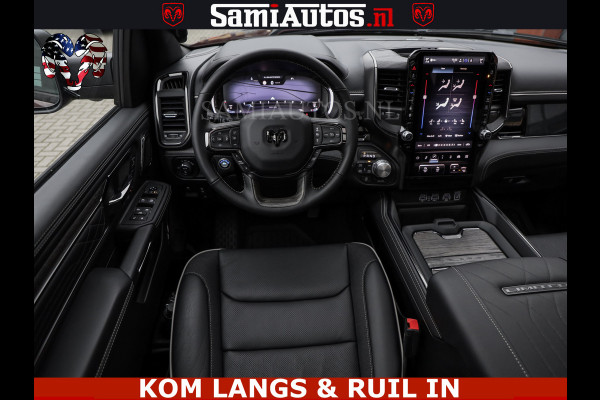 Dodge Ram Limited Night High Output 540HP 706Nm | Massage + Full Option | De Meest Luxe en Volle Pick-Up in zijn Klasse | Comfortabele Dubbele Cabine met Royale 5 Zitplaatsen | BPM vrij | Nu Leverbaar uit Voorraad | Voorraad Nr 2300 - 7689 | De specialist in Amerikaanse pick‑ups in Nederland en Europa.