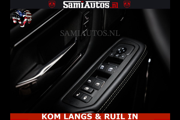 Dodge Ram Limited Night High Output 540HP 706Nm | Massage + Full Option | De Meest Luxe en Volle Pick-Up in zijn Klasse | Comfortabele Dubbele Cabine met Royale 5 Zitplaatsen | BPM vrij | Nu Leverbaar uit Voorraad | Voorraad Nr 2300 - 7689 | De specialist in Amerikaanse pick‑ups in Nederland en Europa.