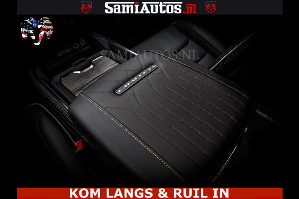 Dodge Ram Limited Night High Output 540HP 706Nm | Massage + Full Option | De Meest Luxe en Volle Pick-Up in zijn Klasse | Comfortabele Dubbele Cabine met Royale 5 Zitplaatsen | BPM vrij | Nu Leverbaar uit Voorraad | Voorraad Nr 2300 - 7689 | De specialist in Amerikaanse pick‑ups in Nederland en Europa.