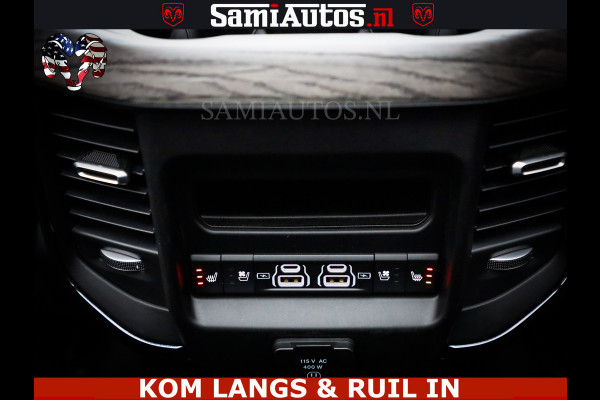 Dodge Ram Limited Night High Output 540HP 706Nm | Massage + Full Option | De Meest Luxe en Volle Pick-Up in zijn Klasse | Comfortabele Dubbele Cabine met Royale 5 Zitplaatsen | BPM vrij | Nu Leverbaar uit Voorraad | Voorraad Nr 2300 - 7689 | De specialist in Amerikaanse pick‑ups in Nederland en Europa.