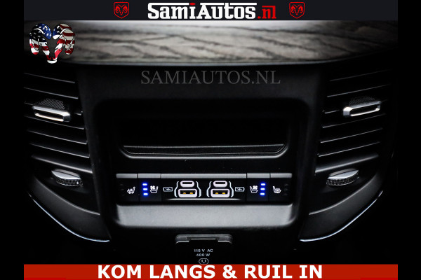Dodge Ram Limited Night High Output 540HP 706Nm | Massage + Full Option | De Meest Luxe en Volle Pick-Up in zijn Klasse | Comfortabele Dubbele Cabine met Royale 5 Zitplaatsen | BPM vrij | Nu Leverbaar uit Voorraad | Voorraad Nr 2300 - 7689 | De specialist in Amerikaanse pick‑ups in Nederland en Europa.