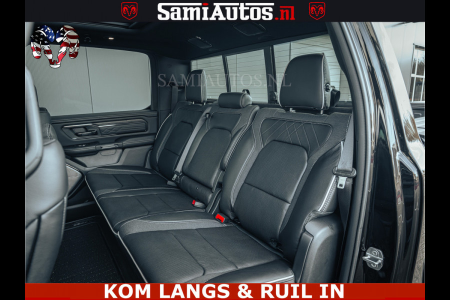 Dodge Ram Limited H.O 540PK 706Nm | Massage + Full Option | De Meest Luxe en Volle Pick-Up in zijn Klasse | Comfortabele Dubbele Cabine met Royale 5 Zitplaatsen | BPM vrij | Nu Leverbaar uit Voorraad | Voorraad Nr 2326 - 5169 | De specialist in Amerikaanse pick‑ups in Nederland en Europa.