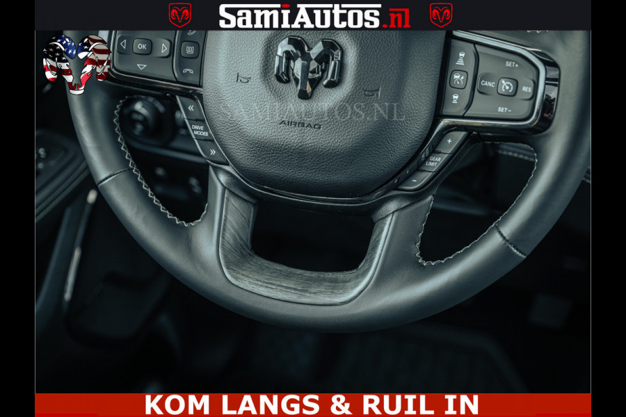 Dodge Ram Limited H.O 540PK 706Nm | Massage + Full Option | De Meest Luxe en Volle Pick-Up in zijn Klasse | Comfortabele Dubbele Cabine met Royale 5 Zitplaatsen | BPM vrij | Nu Leverbaar uit Voorraad | Voorraad Nr 2326 - 5169 | De specialist in Amerikaanse pick‑ups in Nederland en Europa.