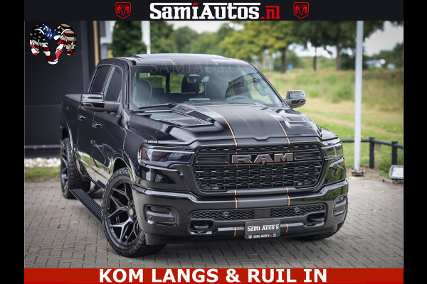 Dodge Ram LIMITED SPORT H.O 540HP 706Nm | Massage + Full Option | De Meest Luxe en Volle Pick-Up in zijn Klasse | Comfortabele Dubbele Cabine met Royale 5 Zitplaatsen | BPM vrij | Nu Leverbaar uit Voorraad | Voorraad Nr 2355 - 5149 | De specialist in Amerikaanse pick‑ups in Nederland en Europa.