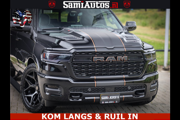 Dodge Ram LIMITED SPORT H.O 540HP 706Nm | Massage + Full Option | De Meest Luxe en Volle Pick-Up in zijn Klasse | Comfortabele Dubbele Cabine met Royale 5 Zitplaatsen | BPM vrij | Nu Leverbaar uit Voorraad | Voorraad Nr 2355 - 5149 | De specialist in Amerikaanse pick‑ups in Nederland en Europa.