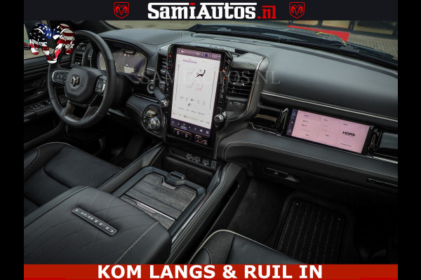 Dodge Ram LIMITED SPORT H.O 540HP 706Nm | Massage + Full Option | De Meest Luxe en Volle Pick-Up in zijn Klasse | Comfortabele Dubbele Cabine met Royale 5 Zitplaatsen | BPM vrij | Nu Leverbaar uit Voorraad | Voorraad Nr 2355 - 5149 | De specialist in Amerikaanse pick‑ups in Nederland en Europa.