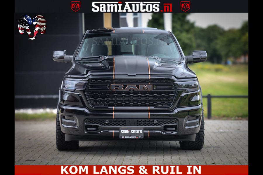 Dodge Ram LIMITED SPORT H.O 540HP 706Nm | Massage + Full Option | De Meest Luxe en Volle Pick-Up in zijn Klasse | Comfortabele Dubbele Cabine met Royale 5 Zitplaatsen | BPM vrij | Nu Leverbaar uit Voorraad | Voorraad Nr 2355 - 5149 | De specialist in Amerikaanse pick‑ups in Nederland en Europa.