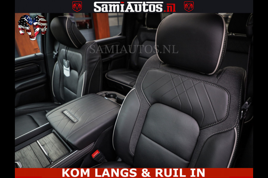Dodge Ram LIMITED SPORT H.O 540HP 706Nm | Massage + Full Option | De Meest Luxe en Volle Pick-Up in zijn Klasse | Comfortabele Dubbele Cabine met Royale 5 Zitplaatsen | BPM vrij | Nu Leverbaar uit Voorraad | Voorraad Nr 2355 - 5149 | De specialist in Amerikaanse pick‑ups in Nederland en Europa.