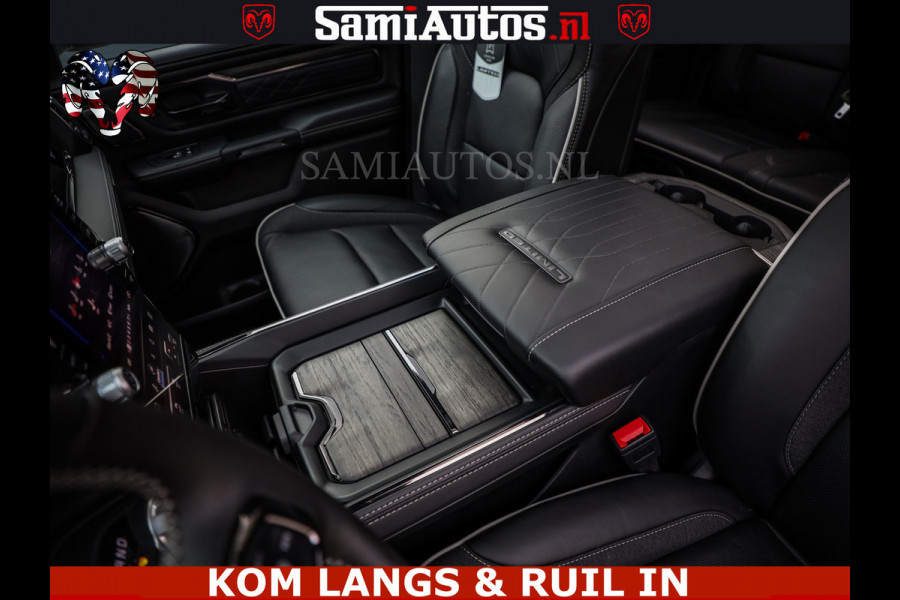 Dodge Ram LIMITED SPORT H.O 540HP 706Nm | Massage + Full Option | De Meest Luxe en Volle Pick-Up in zijn Klasse | Comfortabele Dubbele Cabine met Royale 5 Zitplaatsen | BPM vrij | Nu Leverbaar uit Voorraad | Voorraad Nr 2355 - 5149 | De specialist in Amerikaanse pick‑ups in Nederland en Europa.
