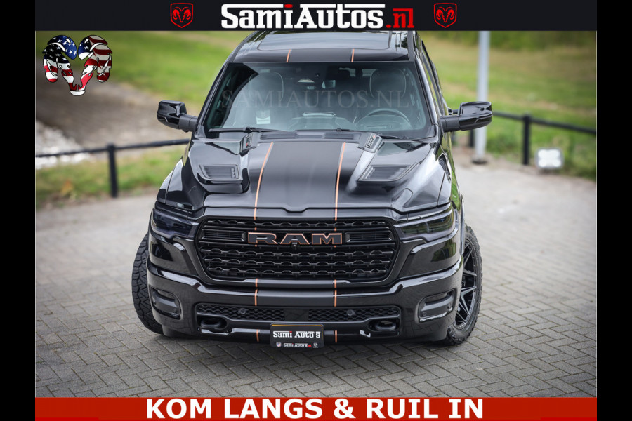 Dodge Ram LIMITED SPORT H.O 540HP 706Nm | Massage + Full Option | De Meest Luxe en Volle Pick-Up in zijn Klasse | Comfortabele Dubbele Cabine met Royale 5 Zitplaatsen | BPM vrij | Nu Leverbaar uit Voorraad | Voorraad Nr 2355 - 5149 | De specialist in Amerikaanse pick‑ups in Nederland en Europa.
