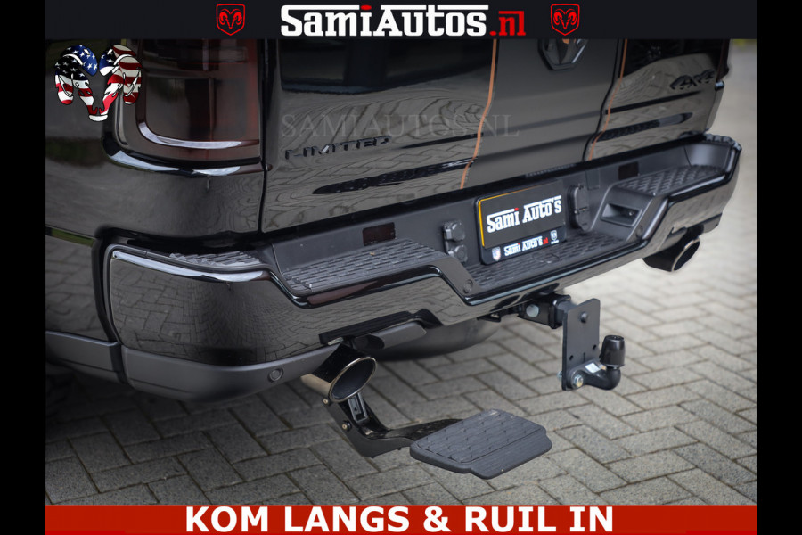 Dodge Ram LIMITED SPORT H.O 540HP 706Nm | Massage + Full Option | De Meest Luxe en Volle Pick-Up in zijn Klasse | Comfortabele Dubbele Cabine met Royale 5 Zitplaatsen | BPM vrij | Nu Leverbaar uit Voorraad | Voorraad Nr 2355 - 5149 | De specialist in Amerikaanse pick‑ups in Nederland en Europa.