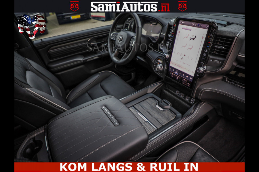 Dodge Ram LIMITED SPORT H.O 540HP 706Nm | Massage + Full Option | De Meest Luxe en Volle Pick-Up in zijn Klasse | Comfortabele Dubbele Cabine met Royale 5 Zitplaatsen | BPM vrij | Nu Leverbaar uit Voorraad | Voorraad Nr 2355 - 5149 | De specialist in Amerikaanse pick‑ups in Nederland en Europa.