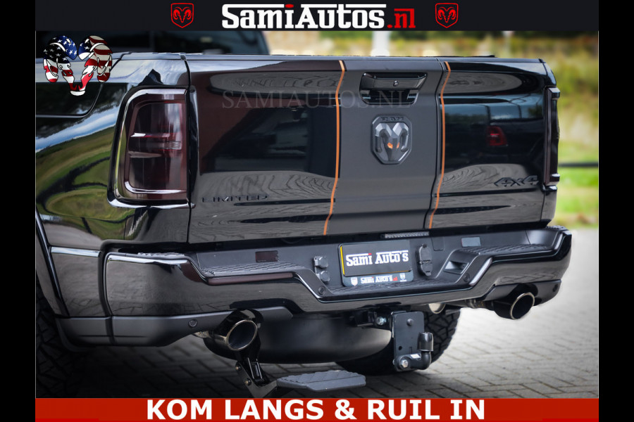 Dodge Ram LIMITED SPORT H.O 540HP 706Nm | Massage + Full Option | De Meest Luxe en Volle Pick-Up in zijn Klasse | Comfortabele Dubbele Cabine met Royale 5 Zitplaatsen | BPM vrij | Nu Leverbaar uit Voorraad | Voorraad Nr 2355 - 5149 | De specialist in Amerikaanse pick‑ups in Nederland en Europa.