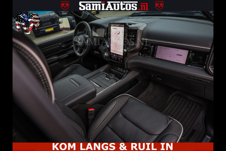 Dodge Ram LIMITED SPORT H.O 540HP 706Nm | Massage + Full Option | De Meest Luxe en Volle Pick-Up in zijn Klasse | Comfortabele Dubbele Cabine met Royale 5 Zitplaatsen | BPM vrij | Nu Leverbaar uit Voorraad | Voorraad Nr 2355 - 5149 | De specialist in Amerikaanse pick‑ups in Nederland en Europa.