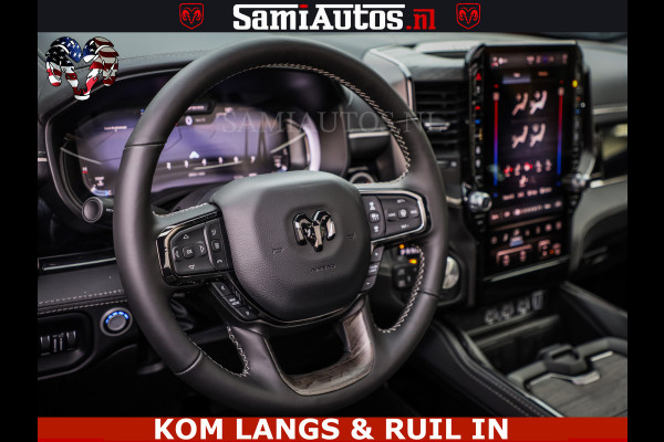 Dodge Ram LIMITED SPORT H.O 540HP 706Nm | Massage + Full Option | De Meest Luxe en Volle Pick-Up in zijn Klasse | Comfortabele Dubbele Cabine met Royale 5 Zitplaatsen | BPM vrij | Nu Leverbaar uit Voorraad | Voorraad Nr 2355 - 5149 | De specialist in Amerikaanse pick‑ups in Nederland en Europa.