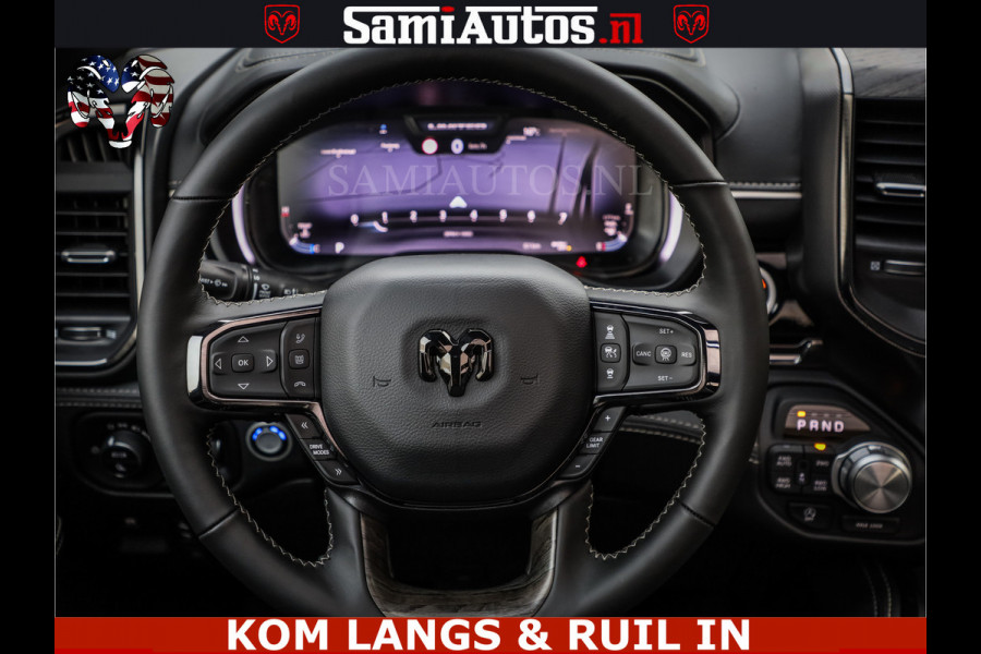 Dodge Ram LIMITED SPORT H.O 540HP 706Nm | Massage + Full Option | De Meest Luxe en Volle Pick-Up in zijn Klasse | Comfortabele Dubbele Cabine met Royale 5 Zitplaatsen | BPM vrij | Nu Leverbaar uit Voorraad | Voorraad Nr 2355 - 5149 | De specialist in Amerikaanse pick‑ups in Nederland en Europa.
