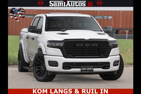 Dodge Ram HUD | 420PK | LUCHTVERING | PANO | PASSAGIERSSCHERM | BOM EN BOM VOL | Comfortabele Dubbele Cabine met Royale 5 Zitplaatsen | DODGE RAM PREMIUM LARAMIE EDITION | Voorraad Nr 2230 - 8765 | De specialist in Amerikaanse pick‑ups in Nederland en Europa.